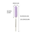 thumbnail image 3 of Extendable Electrostatic Duster with Microfiber Head, Retractable Cleaner for Ceiling Fan Furniture, Washable Reusable Non-Slip Handle (Short Purple), 3 of 5