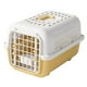 thumbnail image 5 of Jaula de viaje portátil para perros y gatos, de polipropileno, 19 x 12,6 x 13,8 pulgadas, transpirable, multifuncional, con asa de transporte, jaula Amarillo, 5 of 9