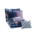 thumbnail image 3 of Mainstays 10-Piece Floral Bed in a Bag, Navy, Queen, 3 of 11