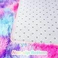 thumbnail image 3 of Junovo Soft Rainbow Area Rugs for Girls Room, Fluffy Colorful Rugs Cute Floor Carpets Shaggy Playing Mat for Kids Baby Girls Bedroom Nursery Room,8'x10',Hot Pink, 3 of 8