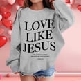 thumbnail image 2 of LUOGENLI Hoodies Girls Valentine's Day Hoodies Size 10-12 Girl's Graphic Prints Sweatshirt Crewneck Long Sleeve Cute Drop Shoulder Pullover Tops Girls Sweatshirts Size 10 Grey 3-4 Years, 2 of 5