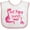 White and Pink, variant on Inktastic My Yaya Loves Me Granddaughter Dinosaur Girls Baby Bib