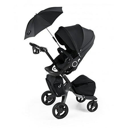 Stokke Xplory Baby Stroller in TRUE BLACK Bundle Limited