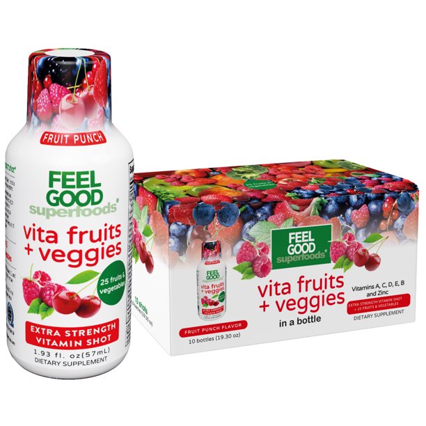FeelGood Superfoods Vita Fruits and Veggies Immune Support Shot