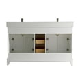 thumbnail image 3 of Vanity Art 60 inch double sink bathroom vanity set with super white engineered marble top., 3 of 10