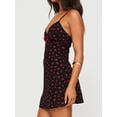 thumbnail image 6 of Yunliwuli Women Cami Dress Floral Print V-Neck Sleeveless Backless Dress Mini Bodycon Dress Party Dress, 6 of 7