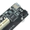 thumbnail image 3 of Carte Adaptateur PCI vers PCI, Convertisseur PCI Express x1 vers PCI, Carte d'Extension PCI-e avec Câble USB3.0, 3 of 7