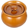 thumbnail image 2 of Durable Ceramic Soup Pot for Kitchen Use Orange Color Suitable for Home and Restaurant 7.9 Inches, 2 of 9