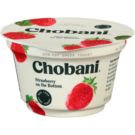 Chobani Strawberry on the Bottom Non-Fat Greek Yogurt, 5.3 oz - Walmart.com