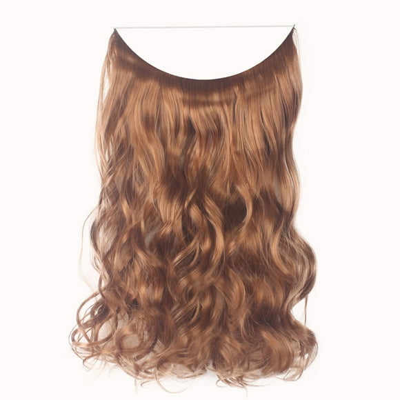 New Fishing Line Chemical Fiber High Temperature Thread Connection Hair Piece - Fashion Thick Clip in Hair Extensions Straight Curls Full Head Hairpiece Clip , Easter Makeup Wig, Mother'S Day Gifts
