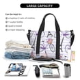 thumbnail image 4 of Travel Duffle Bag Bike stripe Pattern Travel Tote Bags Carry on Luggage Waterproof Weekender Bags with Top Handle Adjustable Shoulde Strap for Travel Gym, 4 of 5