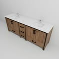 thumbnail image 6 of Ziva 84 in W Rustic Barnwood Double Bath Vanity, Cultured Marble Top and Faucet Set, 6 of 8