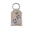thumbnail image 2 of Eespoir Pet Hair Storage Keychain, Cute Leather Keychain, Cute Animal Claw Marks Backpack Pendant, for Handbag Backpack Purse & Gifts, Silver, 2 of 4