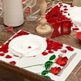 thumbnail image 5 of FYTPOV Romantic Roses Placemats, Love White Placemats for Kitchen and Dining, Valentines Day Decorations, Christmas Placemats for Party Home Decor, Table Decor, 18x12 in, 5 of 6