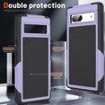 thumbnail image 4 of SaniMore for Google Pixel 7a Case Rubber, Heavy Duty Body Shockproof Bumper Cover Military Grade Anti-Scratch & Anti-Fingerprint Outdoor Rugged Case for Google Pixel 7a 6.1" 2023, Lightpurple, 4 of 9