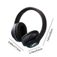 thumbnail image 3 of Stitch Bluetooth Headphones, Wireless Headphones with Microphone Includes Aux Cord, Volume Reduced Kids Foldable Headphones for School, Home, or Travel, 3 of 6