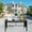 5#Brown, variant on DUOSONG Outdoor Patio Furniture 1 Coffee Table With Clear Tempered Glass Brown Rattan Garden & Outdoor Outdoor & Patio Furniture Outdoor Tables