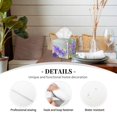 thumbnail image 3 of Gukieu Purple Butterfly On Wild Print Leather Tissue Box, PVC Waterproof Velcro Opening and Closing Square Tissue Box Holder, Suitable for Home and Office Decoration, 3 of 7