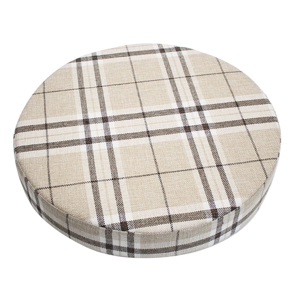 Cushion Round Seat Cushion Linen Chair Pad with Non-Slip Design Foam Filling for Indoor Outdoor Chairs Patio Furniture Comfortable Sitting Support for Office Home Use