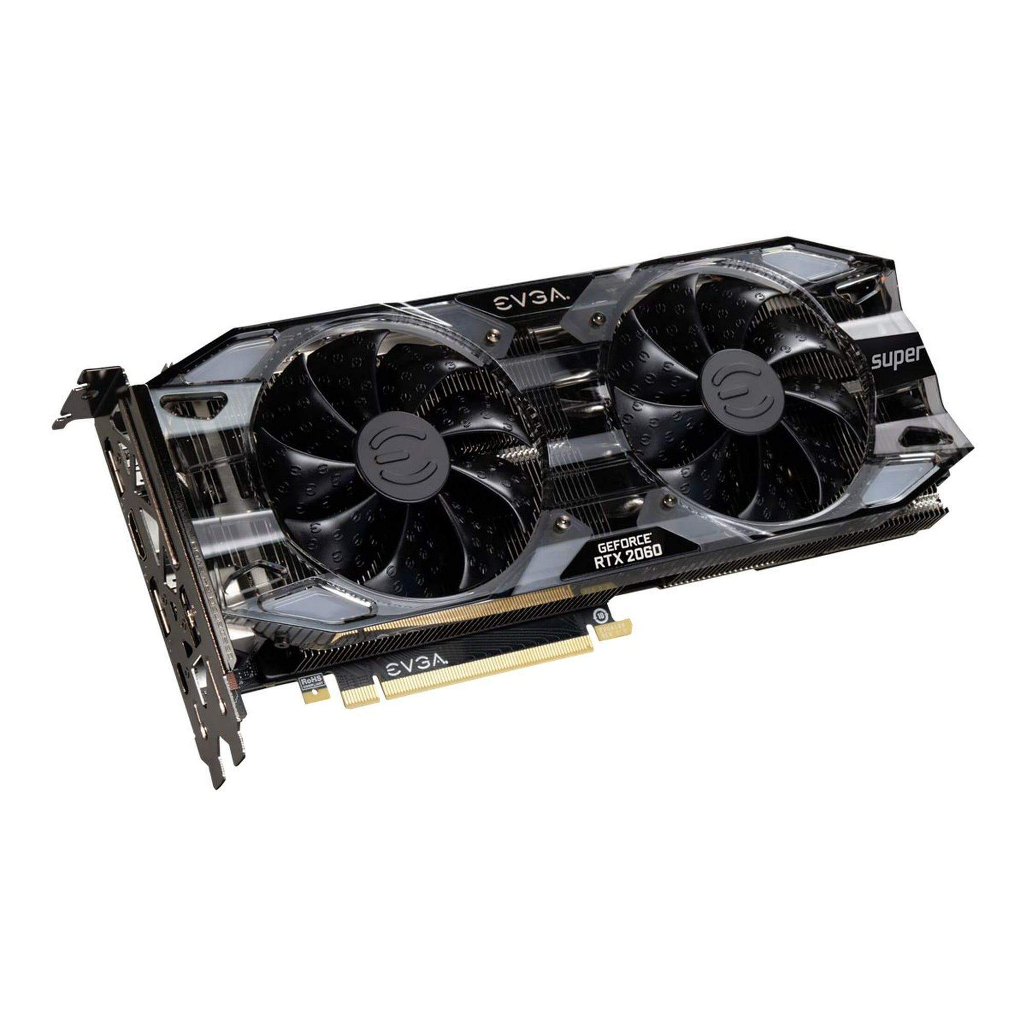 EVGA GeForce RTX 2060 SUPER XC BLACK GAMING Graphics card GF RTX 2060 SUPER 8 GB GDDR6 PCIe 3.0 x16 HDMI 3 x DisplayPort USB C Walmart