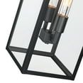thumbnail image 4 of 26"H 2-Light Matte Black Outdoor Wall Lantern Sconce, 4 of 6
