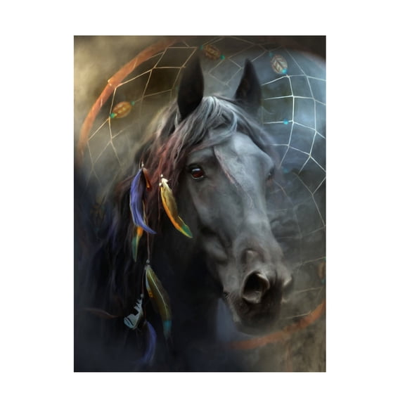 Canvas Wall Art - Trudi Simmonds 'Raven' Wall Art for Living Room, Bedroom, or Office Décor by Trademark Fine Art - 14 x 19 Inches