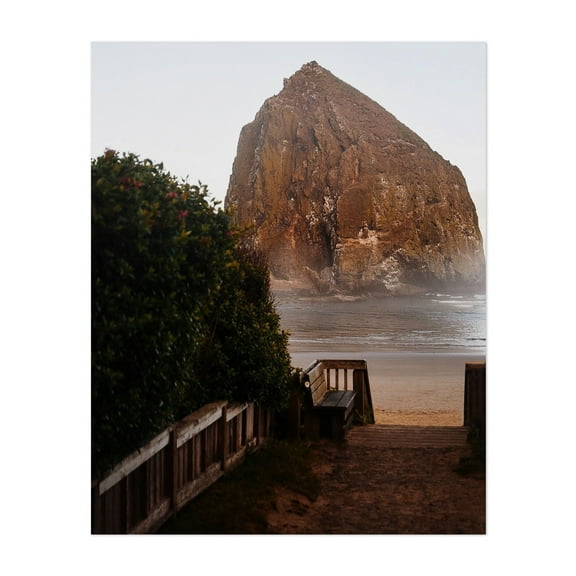 The Path to Haystack Rock - Cannon Beach Oregon Photography Beach Coastal Ocean Landscape Nature Seaside Scenic Unframed Wall Art Print 8 x 10 inches