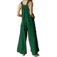 thumbnail image 2 of Women Baggy Jumpsuit Boho Floral Printed Loose Overall Wide Leg Pants Long Rompers with Pockets, 2 of 4