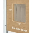 thumbnail image 7 of GONICHA Outdoor Cat House Weatherproof, Poly Lumber Cat Houses for Outdoor Cats Insulated, Feral Cat Shelter with Escape Door and Openable Roof ,Teak color, 7 of 7