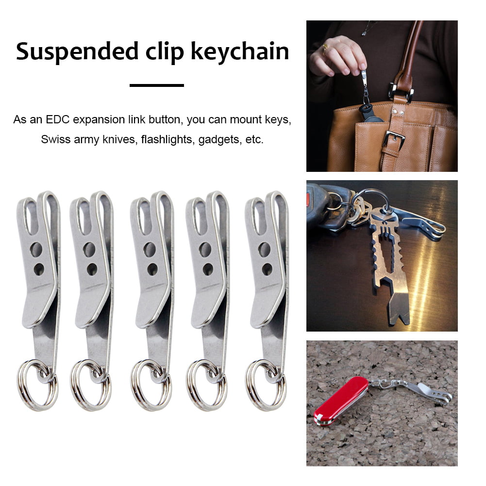 5 X EDC Bag Suspension Clip Keychain Clip Tool Carabiner Outdoor QuicklinkKBY 