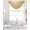 Yellow, variant on Turquoise Ombre Sheer Waterfall Valance Curtains for Window, Teal White Gradient Modern Abstract Art Rod Pocket Sheer Topper Swag Curtains for Living Room, Kitchen 38.5"W x 47.2"L, 2 Panels
