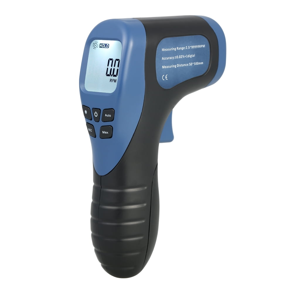 for Small Engines 2.5-99999 RPM Record Non-Contact Laser Tachometer 60 Data 