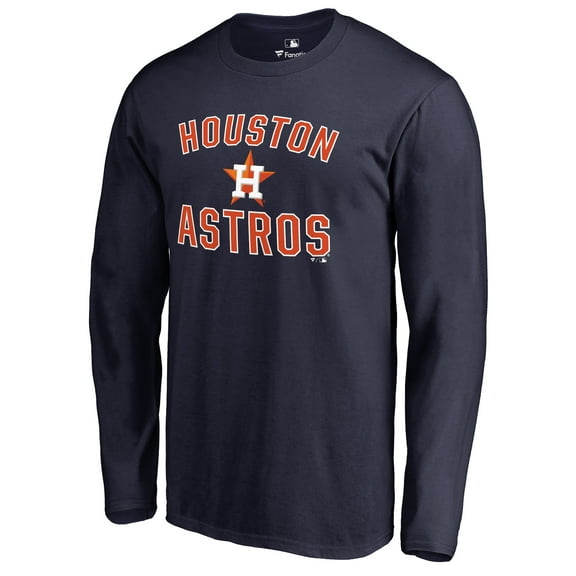Men's Navy Houston Astros Victory Arch Long Sleeve T-Shirt
