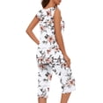 thumbnail image 3 of WCMZJ Pajamas Sets for Women Soft Sleeveless Pjs Tank Top and Pants with Pocket Ladies Loungewear Sets, 3 of 5