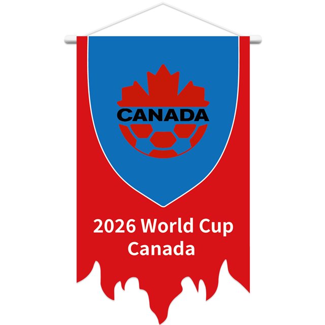 Bandera colgante RUIZHUO de Canadá para fútbol 41 x 66 cm para exterior