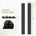 thumbnail image 6 of Easy4Home 2Pcs 106"x12.6" Wood Slat Acoustic Wall Panels, 3D Fluted Soundproof Decorative Panels for Interior Walls, Dark Gray, 6 of 9