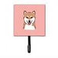 thumbnail image 2 of Carolines Treasures Checkerboard Pink Shiba Inu Leash or Key Holder 7Hx4.25W multicolor, 2 of 2