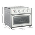 7in1 Toaster Oven, 21 Qt 4Slice Convection Oven with Warm