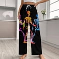 thumbnail image 2 of Dancing Skeletons Women's Pajamas Pajama Pants Women's Sleepwear Lounge Sleep Bottoms Stretch with Pockets, 2 of 7