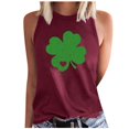 thumbnail image 2 of PNTUTB St. Patrick's Day Women's Fashion Print Casual Sleeveless Crew Neck Pullover Comfortable Tank Tops, 2 of 6