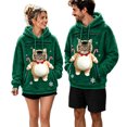 thumbnail image 3 of JAJAHO Fuzzy Pet Carrier Hoodie Christmas Unisex Small Animal Holding Sweatshirt Cat Dog Pouch Pullover Tops, 3 of 6