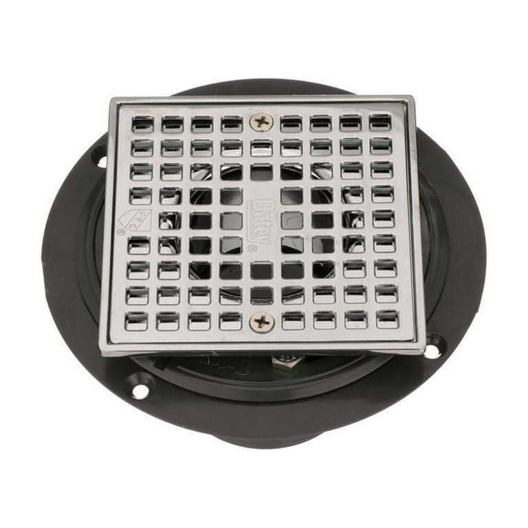 Noble PVC Shower Drain with Square Chrome Strainer