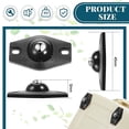 thumbnail image 4 of 8 Piezas Ruedas Giratorias Autoadhesivas Mini Ruedas Giratorias Polea Pegajosa de RotacióN de 360 Grados con Rodamientos de Bolas (Negro), 4 of 5
