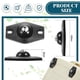 thumbnail image 4 of 8 Piezas Ruedas Giratorias Autoadhesivas Mini Ruedas Giratorias Polea Pegajosa de RotacióN de 360 Grados con Rodamientos de Bolas (Negro), 4 of 5