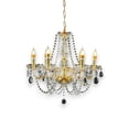 thumbnail image 1 of Candil de Techo Cristal Cortado D'Gala Iluminación DG3002 Dorado de 6 Luces, 1 of 6
