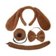thumbnail image 4 of Conjunto de orejas de perro cachorro y cola larga, accesorios de disfraz, diadema, pinza para el pelo con orejas Marrón, 4 of 8