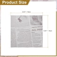 thumbnail image 2 of Highcool 200pcs Wax Paper Sheets 6" x 6", Vintage Newspaper Design for Wrapping Sandwiches, Baking, Picnics, and More, White, 2 of 7