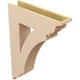 thumbnail image 5 of Ekena Millwork 5 1/2"W x 24"D x 32"H Thorton Traditional Rough Cedar Woodgrain TimberThane Bracket, Primed Tan, 5 of 6