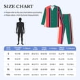 thumbnail image 4 of Gaeub Vertical Stripes Print Mens Pajama Set, Long Sleeve Pajamas for men,Lightweight Button Up Sleepwear,Lounge Pjs Set with Pockets-Medium, 4 of 7
