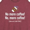 thumbnail image 3 of Instant Message - No More Coffee Comma - Women's Racerback Tank Top, 3 of 6
